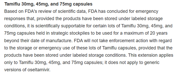 这个抗流感明星药物的有效期变更为10年了！