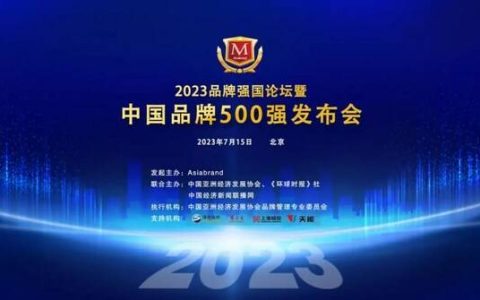 铜道控股旗下铜道网荣获”2023中国品牌500强”