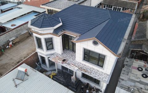 阿鲁山彩石瓦深耕绿色屋面行业，绘就乡村振兴靓丽风景线