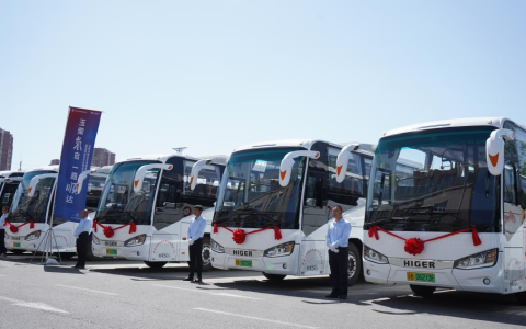 首都氢能示范跑出加速度！新一批50台苏州金龙氢能公交上线北京