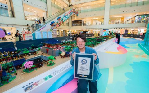 香港沙田新城市广场 全球最大乐高版《清明上河图》