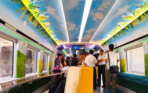 AI赋能、自助饮料、无线充电……海南“最潮”动车组来啦！