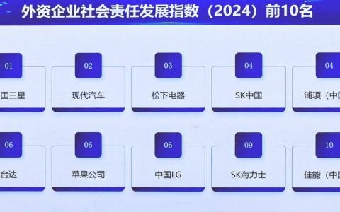 2024企业社会责任蓝皮书发布，中国三星蝉联十二年外企榜首