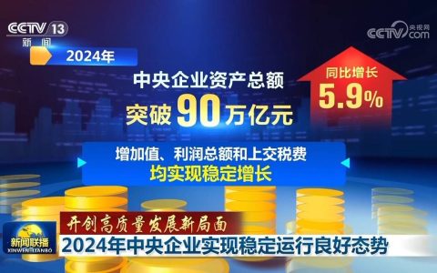 【开创高质量发展新局面】2024年中央企业实现稳定运行良好态势