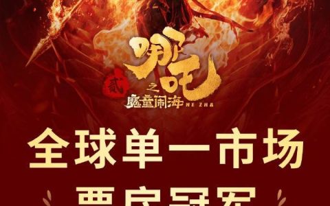 震撼！哪吒全球登顶！
