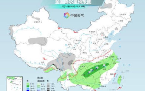 未来一周南方阴雨频繁打卡 北方降水稀少