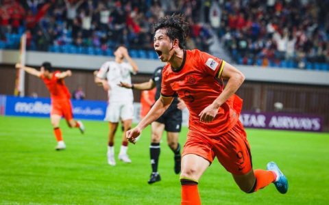 U20亚洲杯-蒯纪闻破门 中国国青2-1卡塔尔迎开门红