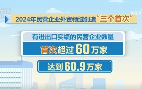 60.9万、12.6%、51.3%！透过数字读懂民营企业外贸领域“三个首次”