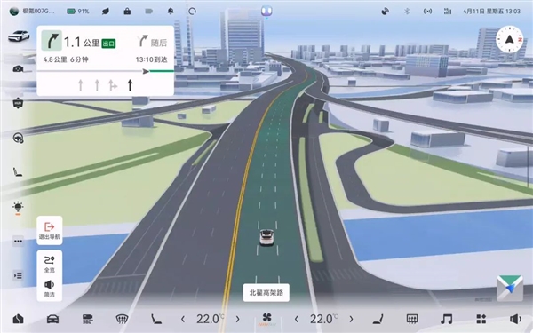 如在3A游戏里开车！高德联合极氪首发高性能实时渲染引擎导航插图
