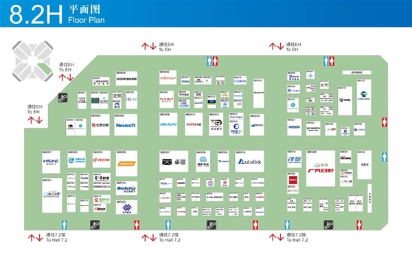 比亚迪、华为、小米均要参加：2025上海车展展位图公布插图22