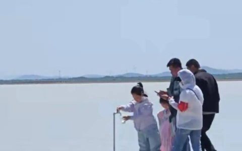 网红景点的湖水里涌出牛奶了？游客抢着喝！当地回应