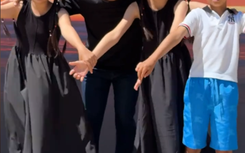 贾跃亭和仨儿女在美国团聚 前妻甘薇给他准备了桃酥