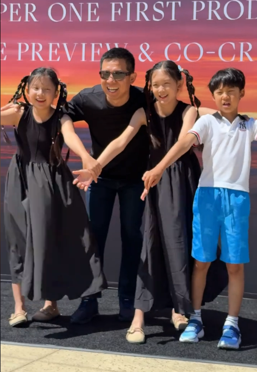 贾跃亭和仨儿女在美国团聚 前妻甘薇给他准备了桃酥插图