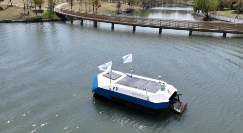 中国移动智能无人船赋能苏州元和街道水面保洁焕新升级插图