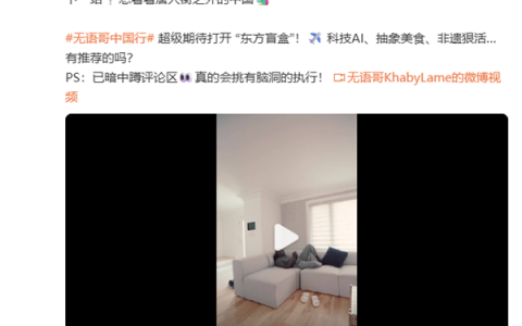 全球第二大网红 无语哥首次全网官宣中国行