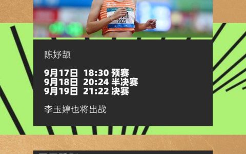 中国队加油！2025田径世锦赛今天开赛