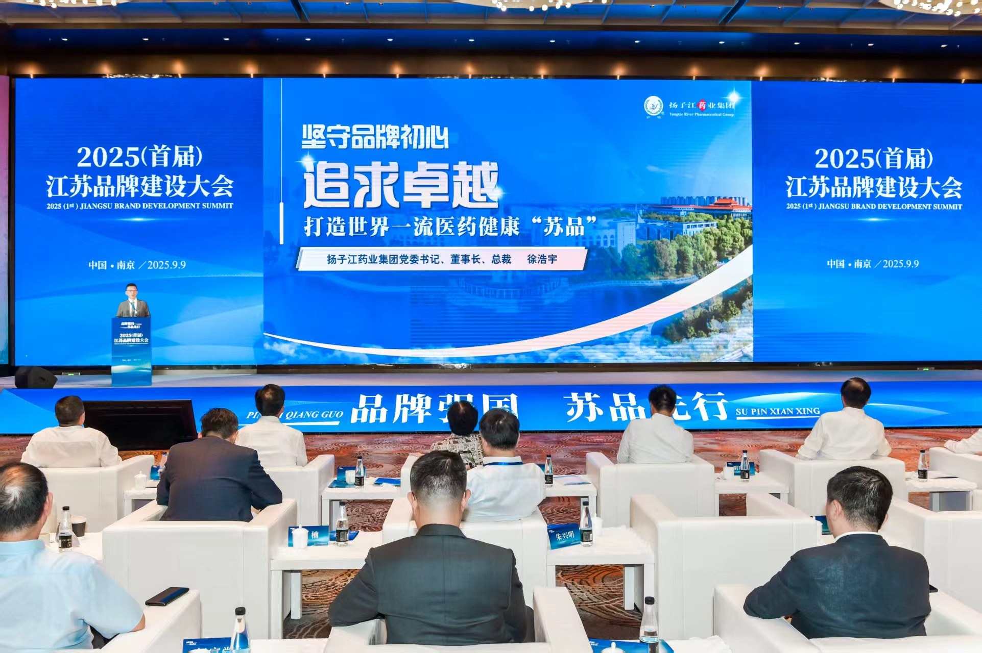 扬子江药业集团董事长徐浩宇在首届江苏品牌建设大会发表主题演讲插图