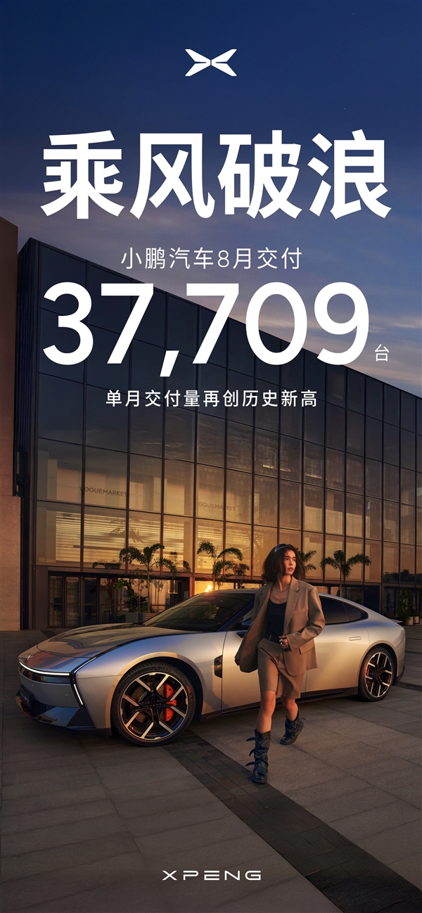 小鹏第一个交卷！8月交付37709辆创下新纪录插图