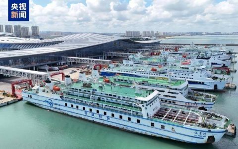 受台风影响 琼州海峡客滚停运 海南部分进出岛列车停运