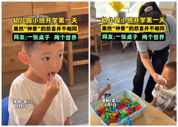 幼儿园开学上演两极反转：欢喜不相通插图