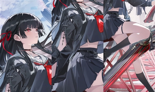 《鸣潮》黑长直JK少女千咲立绘公布：玩家直呼女神我爱你插图2