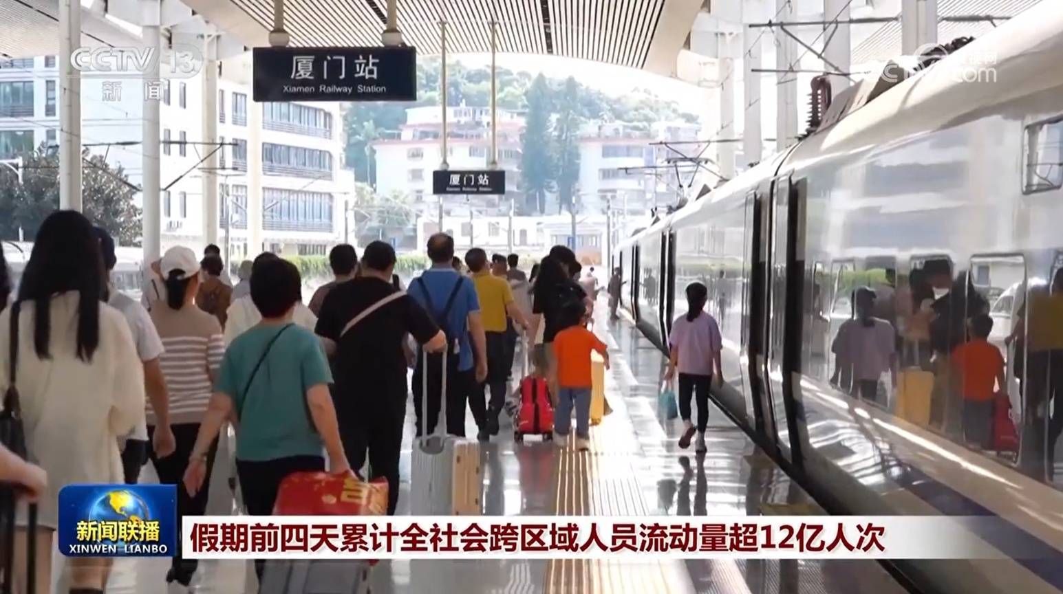 假期前四天累计全社会跨区域人员流动量超12亿人次插图