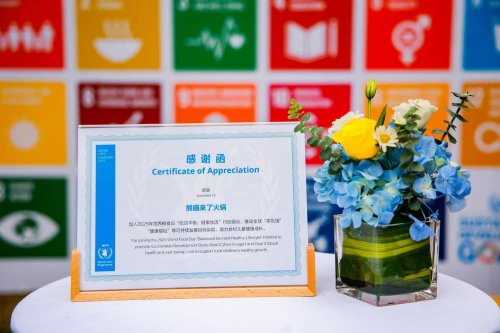 2025世界粮食日前夕，熊喵来了代表美团公益商家走进联合国大楼插图4