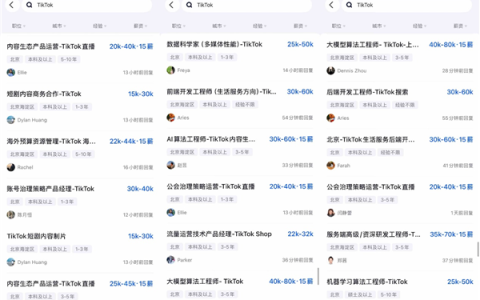 90后美女高管支颖执掌TikTok 开出120万年薪在脉脉招人