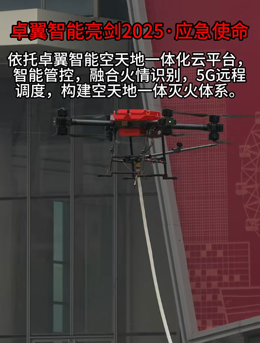 实力加冕丨卓翼智能荣膺CFIC2025“系留无人机高层灭火领域领军品牌”插图14