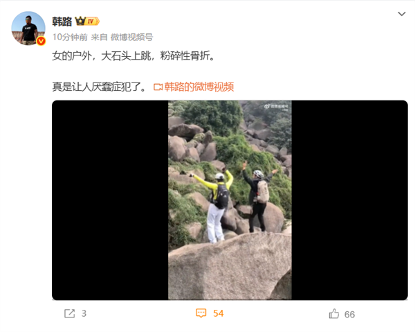 女子景区跳石头摔落致粉碎性骨折 韩路：真是厌蠢症犯了！插图2