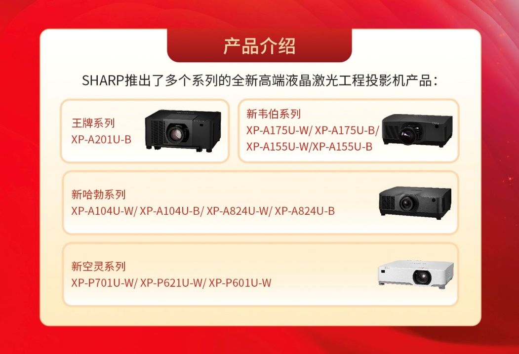 SHARP全新高端液晶激光工程投影机产品重磅发布 重塑行业标杆 ，开启视觉新纪元