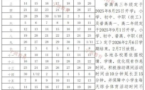 定了！宁波多地公布中小学期末考试时间和寒假时间