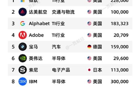 2025全球最佳雇主TOP50一览：微软第一 没中国企业