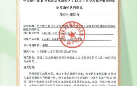 打破“补钙焦虑”，inne联合中国医科大学发布临床成果，助力儿童“稳步成长”