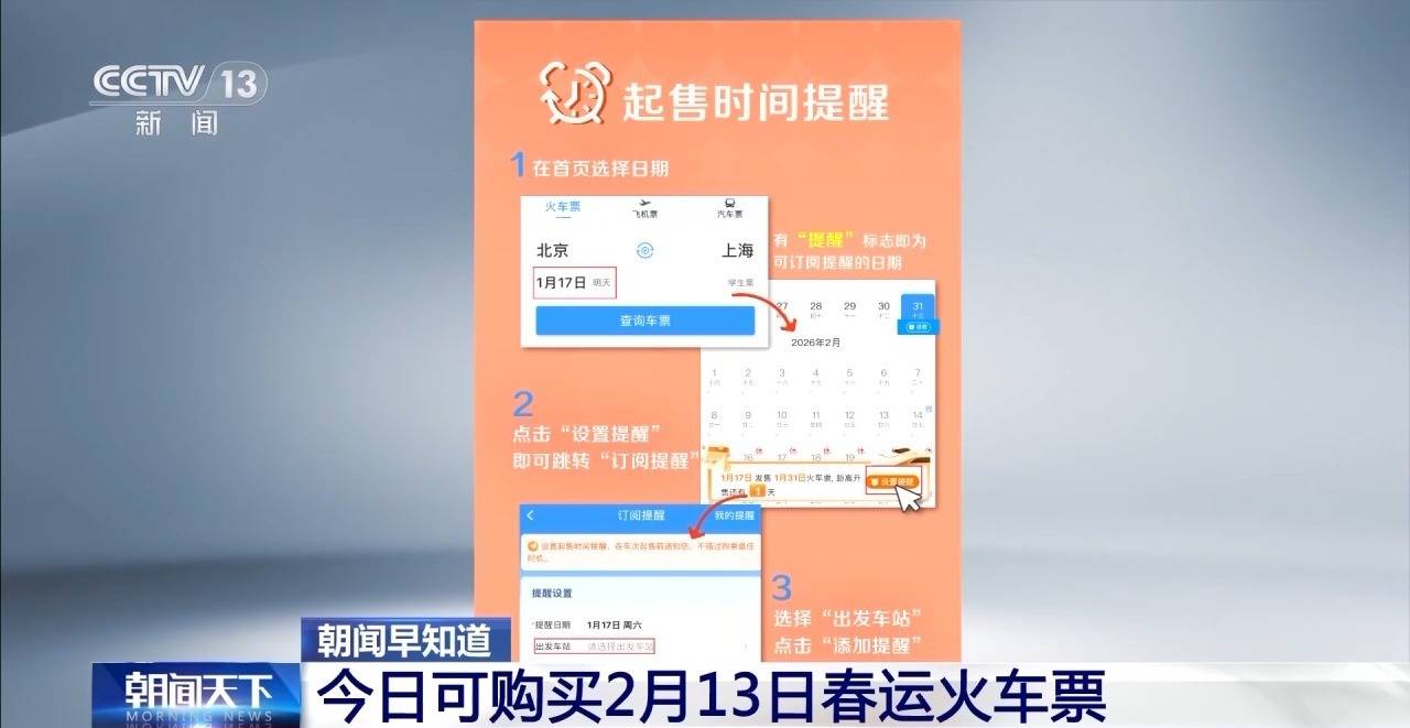 今日可购买2月13日春运火车票插图