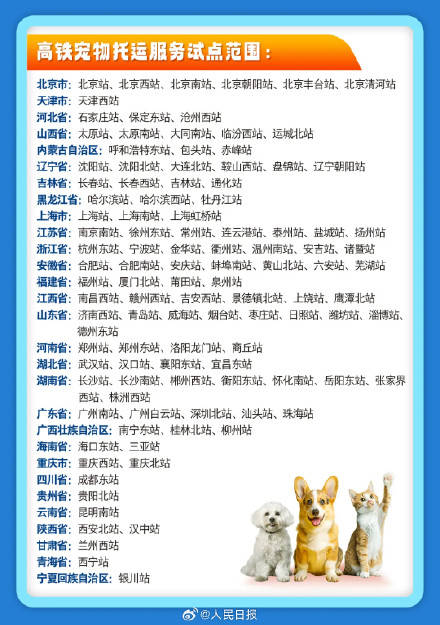 收藏!110个宠物托运车站全名单插图 收藏!110个宠物托运车站全名单插图