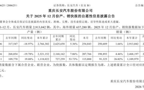 2025中国汽车第一城之争尘埃落定：重庆近250万辆领跑