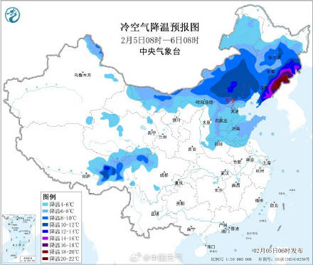 寒潮开始影响中东部 东北江南等多地降温将超12℃插图