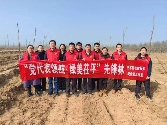 茌平区开展“领航·绿美茌平”先锋林共建行动 播绿添彩助力乡村振兴插图
