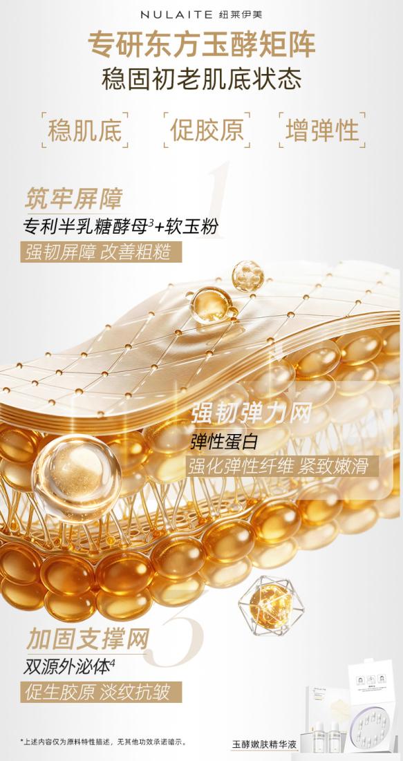 纽莱伊美玉酵嫩肤精华液上市，紧致抗皱，开启东方养肤新篇章插图2
