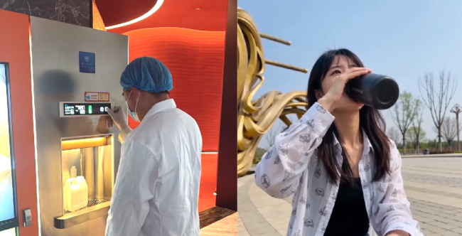 冰热温多档即饮 未来先生净饮机成为中国挂面村景区饮水标配插图1