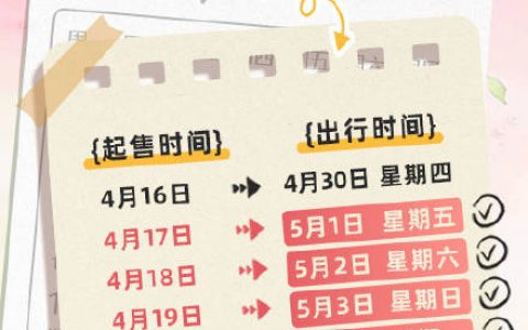 本周五可买5月1日火车票