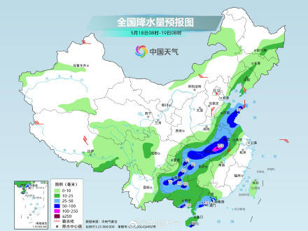 大范围降雨仍将持续 南方和黄淮多地仍有暴雨或大暴雨插图