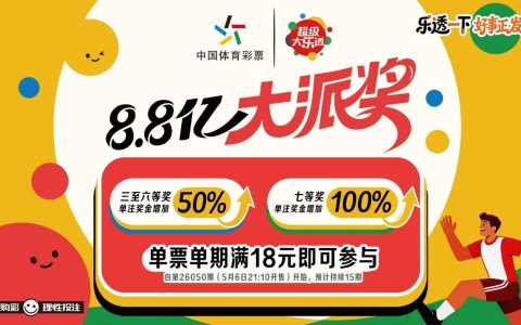 体彩超级大乐透派奖活动好事开启