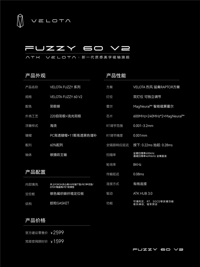 全球首款帧同步键盘，ATK梵塔 FUZZY 60 V2插图6