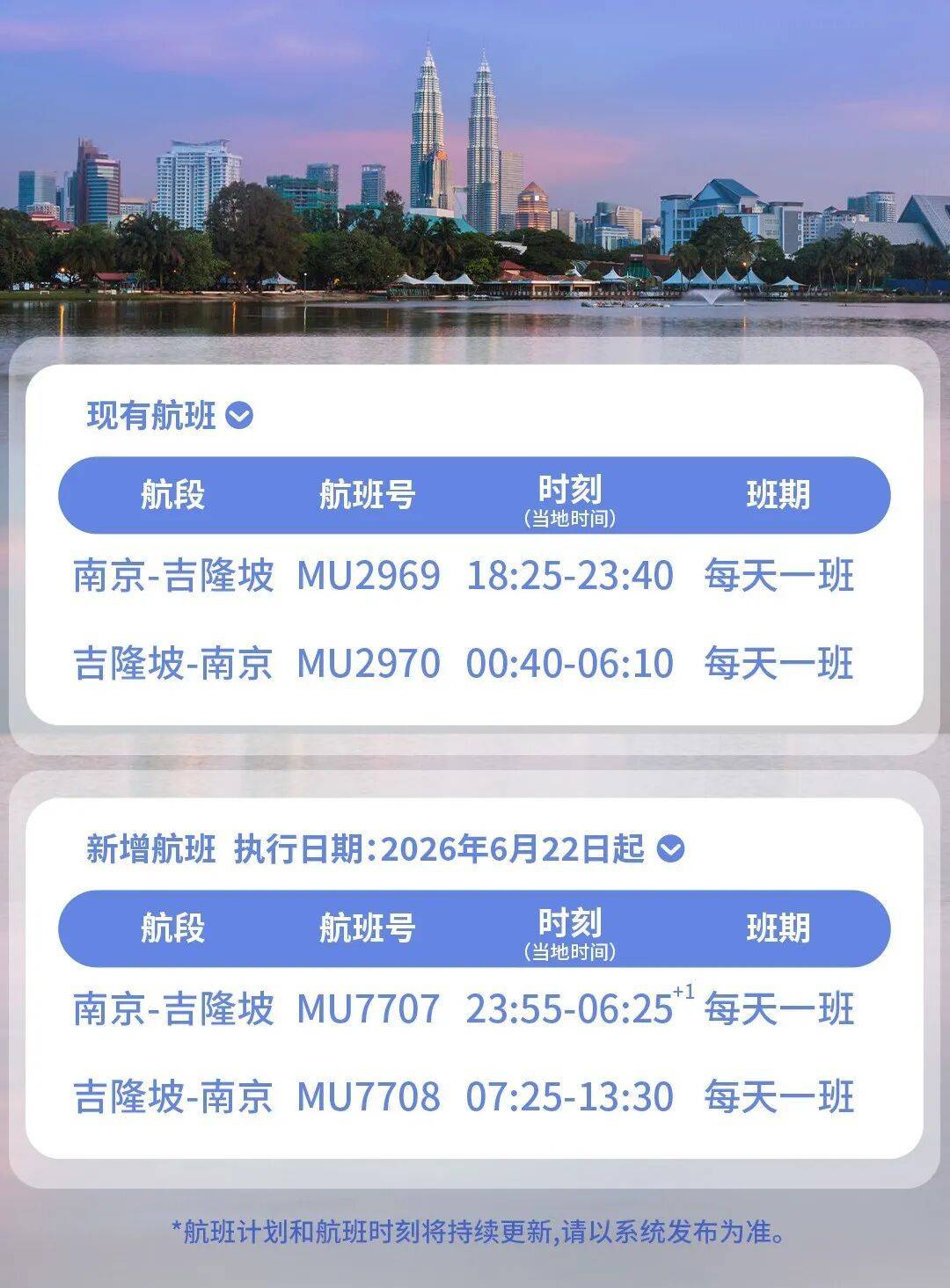 南京这条国际航线，加密至每日三班插图