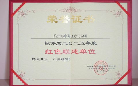 红心护成长 杭州心愈岛青少年心身医学获评翠苑街道红色联建单位