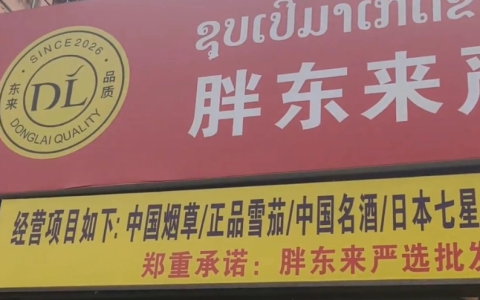 老挝街头现仿冒“胖东来超市”，官方回应：未进军海外，将反馈法务部门