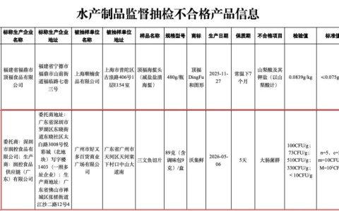 三文鱼切片大肠菌群超标4倍多！沃尔玛道歉