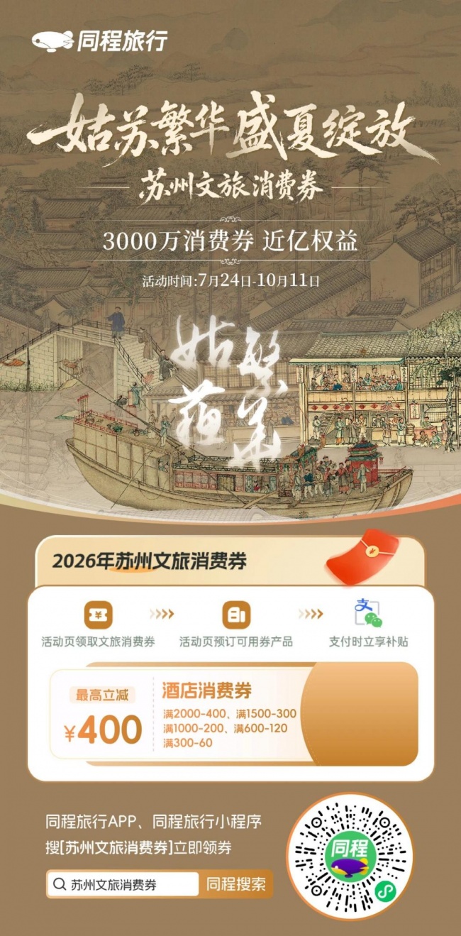 “姑苏繁华 盛夏绽放”| 苏州夏季文旅消费券准备开抢啦!插图 “姑苏繁华 盛夏绽放”| 苏州夏季文旅消费券准备开抢啦!插图